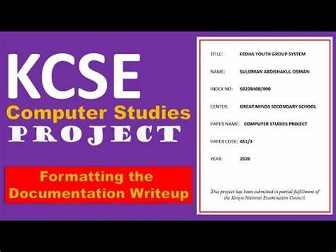 KCSE Computer Projects